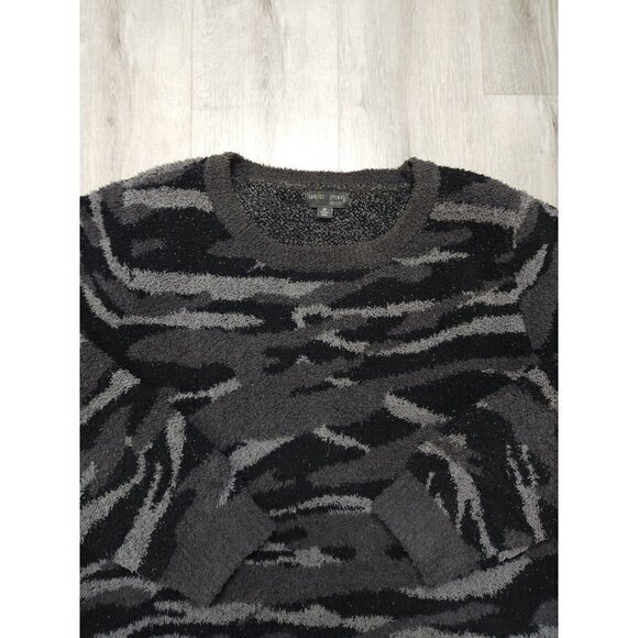 Barefoot Dreams Seaside Camo‎ Crewneck Cozychic Knit Sweater Womens 2X - Picture 3 of 9